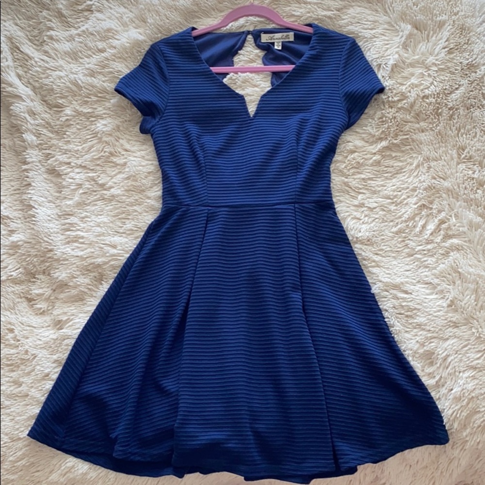Annabella Navy Skater Dress